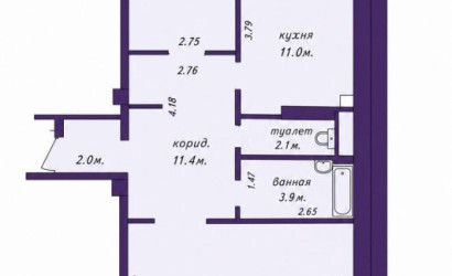 Купить 2-комнатную квартиру, Минск, Жуковского ул., 7 (Октябрьский район). Фото 11