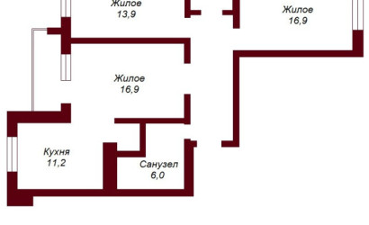 Купить 3-комнатную квартиру, Брест, ул. Героев обороны Брестской крепости, д. . Фото 15