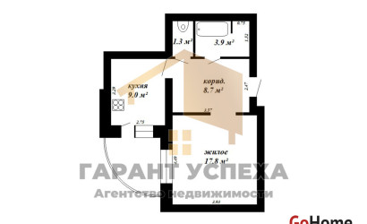 Купить 1-комнатную квартиру, Брест, ул. Московская. Фото 13