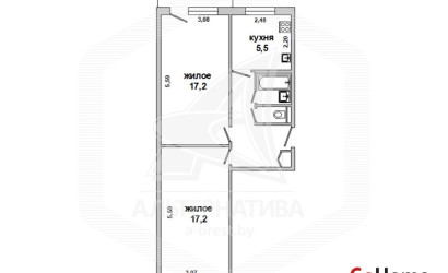 Купить 2-комнатную квартиру, Брест, Восток, ул. Кривошеина. Фото 1