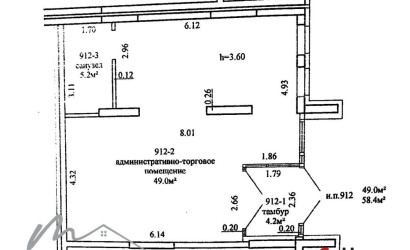 Аренда торгового помещения, Минск, Игоря Лученка ул., 16,  58.4 кв.м.. Фото 2