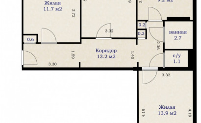 Купить 3-комнатную квартиру, Минск, ул. Алеся Бачило, д. 30 (Заводской район). Фото 20