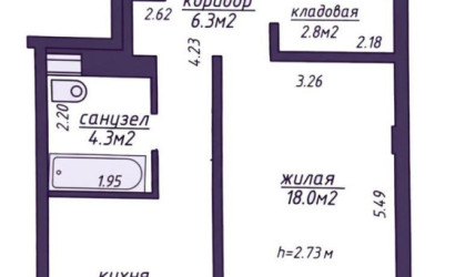 Купить 1-комнатную квартиру, Минск, Мстиславца ул., 4 (Первомайский район). Фото 25