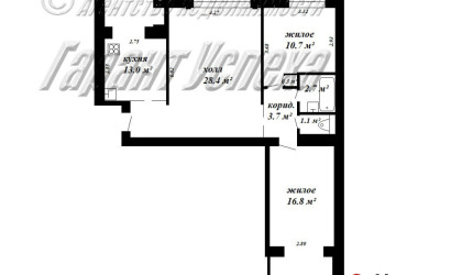 Купить 3-комнатную квартиру, Брест, ул. Кооперативная, д. . Фото 17