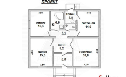 Купить дом, Михалин, Радваничский с/с, 25 соток. Фото 1