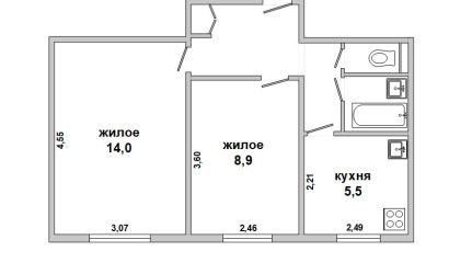 Купить 2-комнатную квартиру, Брест, Восток, ул. Советской Конституции. Фото 1