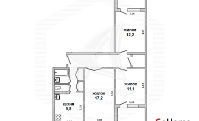 Купить 3-комнатную квартиру, Брест, Речица, ул. Писателя Смирнова. Фото 1