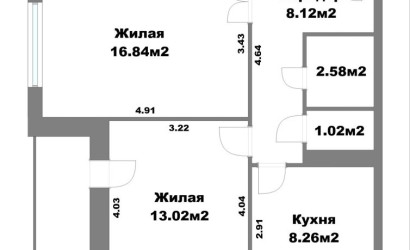 Купить 2-комнатную квартиру, Минск, Малинина ул., 12 (Ленинский район). Фото 8