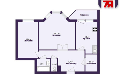 Купить 2-комнатную квартиру, Минск, Городецкая ул., 32 (Первомайский район). Фото 2