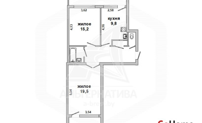 Купить 2-комнатную квартиру, Брест, Центр, ул. Ленина. Фото 13