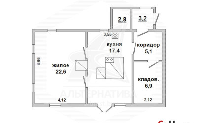 Купить дом, Дивин, Дивинский с/с, 25 соток. Фото 1