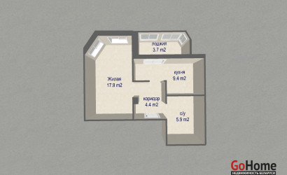 Купить 1-комнатную квартиру, Минск, ул. Павлины Меделки, д. 7 (Центральный район). Фото 19