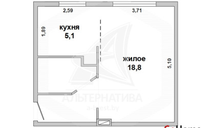 Купить 1-комнатную квартиру, Кобрин, , . Фото 10