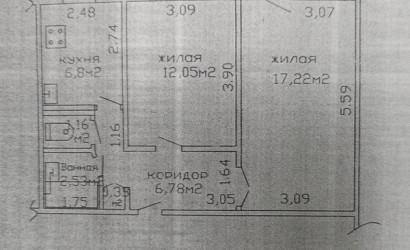 Купить 2-комнатную квартиру, Гомель, ул. Чапаева, д. 12. Фото 11
