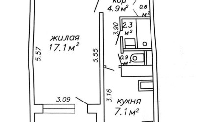 Купить 1-комнатную квартиру, Минск, Янковского ул., 13 (Фрунзенский район). Фото 12