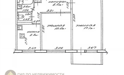 Купить 2-комнатную квартиру, Гомель, ул. Владимирова, д. 57. Фото 2