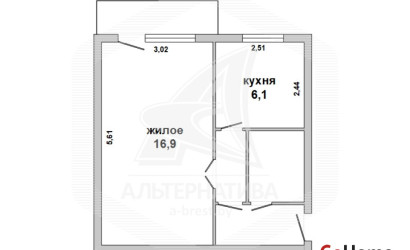 Купить 1-комнатную квартиру, Брест, Центр, пр-т Машерова. Фото 15