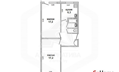 Купить 2-комнатную квартиру, Брест, Центр, ул. Интернациональная. Фото 1