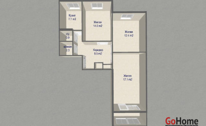 Купить 3-комнатную квартиру, Минск, Слободская ул., 15 (Московский район). Фото 2