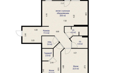 Купить 4-комнатную квартиру, Минск, Ратомская ул., 7(Центральный район). Фото 35