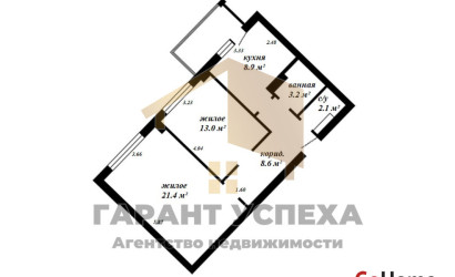 Купить 2-комнатную квартиру, Брест, ул. Гоголя, д. . Фото 12