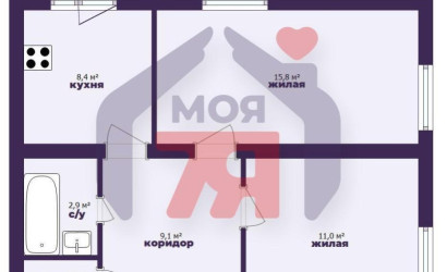 Купить 2-комнатную квартиру, Молодечно, Ясинского ул., 30. Фото 16