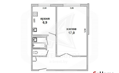 Купить 1-комнатную квартиру, Брест, Ковалево, ул. Суворова. Фото 16