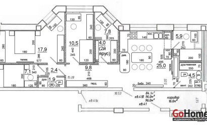 Купить 4-комнатную квартиру, Минск, Киселева ул., 17(Центральный район). Фото 17