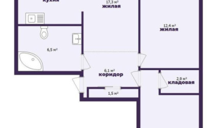 Купить 3-комнатную квартиру, Минск, Янковского ул., 4 (Фрунзенский район). Фото 21