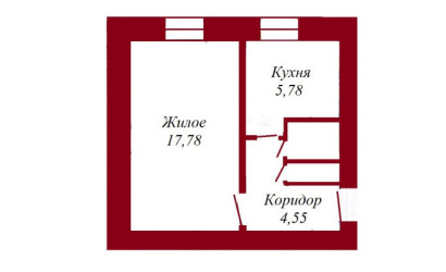 Купить 1-комнатную квартиру, Пинск, Сухая, 60