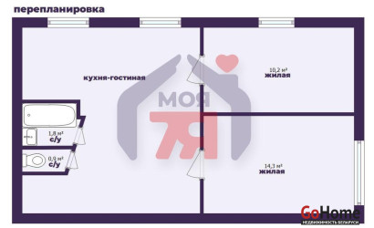 Купить 3-комнатную квартиру, Молодечно, Богдана Хмельницкого ул., 3. Фото 5