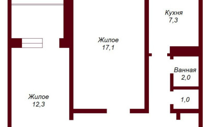Купить 2-комнатную квартиру, Брест, ул. Сябровская, д. . Фото 9
