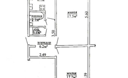 Купить 2-комнатную квартиру, Быхов, Гвардейская, 1. Фото 19