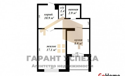 Купить 1-комнатную квартиру, Брест, ул. Волгоградская, д. . Фото 12