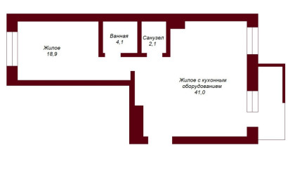 Купить 2-комнатную квартиру, Брест, ул. Фомина, д. . Фото 18