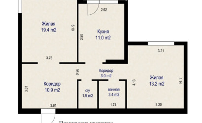 Купить 2-комнатную квартиру, Минск, ул. Азгура, д. 1Б (Партизанский район). Фото 16