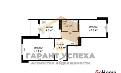 Купить 2-комнатную квартиру, Брест, ул. Суворова, д. . Фото 14