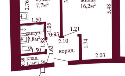 Купить 1-комнатную квартиру, Гродно, Советских Пограничников, 94. Фото 12