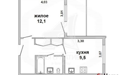Купить 1-комнатную квартиру, Брест, Киевка, ул. Высокая. Фото 12