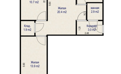 Купить 3-комнатную квартиру, Минск, ул. Одоевского, д. 73 (Фрунзенский район). Фото 6
