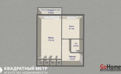 Купить 1-комнатную квартиру, Минск, ул. Коласа Якуба, д. 48 (Первомайский район). Фото 19