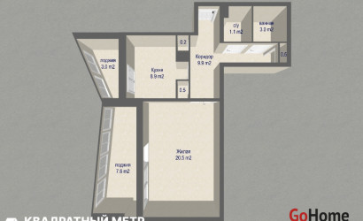 Купить 1-комнатную квартиру, Минск, ул. Славинского, д. 43 (Первомайский район). Фото 19