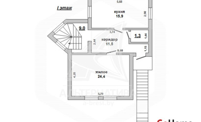 Купить дом, Брест, Пугачево, 9.91 соток. Фото 1