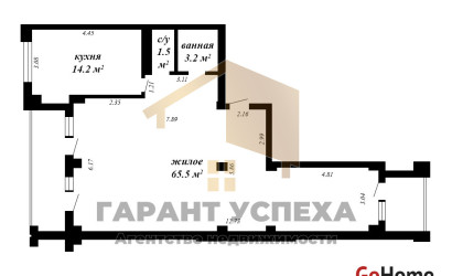 Купить 3-комнатную квартиру, Брест, просп. Республики. Фото 19