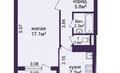 Купить 1-комнатную квартиру, Минск, Космонавтов ул., 48 (Московский район). Фото 18
