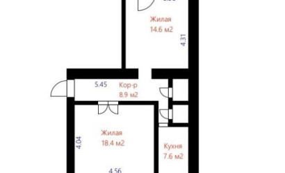 Купить 2-комнатную квартиру, Заславль, Микрорайон 1 м-н, 4/А. Фото 26