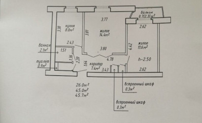 Купить 2-комнатную квартиру, Новополоцк, Молодежная ул., 16. Фото 13