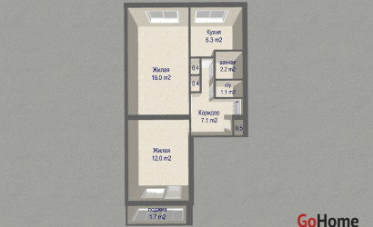 Купить 2-комнатную квартиру, Минск, ул. Кольцова, д. 8/2 (Советский район). Фото 12
