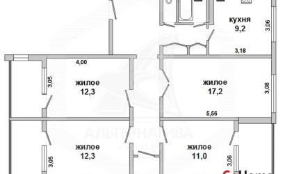 Купить 4-комнатную квартиру, Брест, Ковалево, ул. Волгоградская. Фото 5