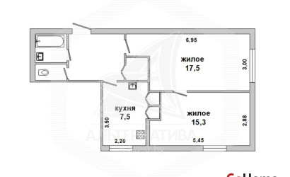 Купить 2-комнатную квартиру, Брест, Центр, ул. Буденного. Фото 1